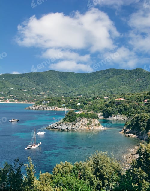 Preview: Coastal Landscape On Island Of Elba,Tuscany,Mediterranean Sea,Italy