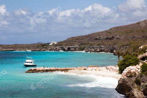 Preview: View From Coral Estate Curacao ( Dutch Antilles) An Island In The Caribbean Ocean