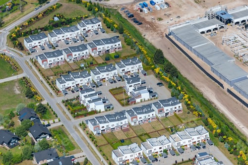 Preview: Aerial View Over The Small Village