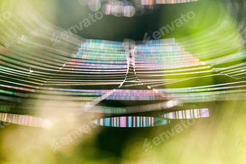 Preview: Abstract Composition With Spider Web Details And Natural Colors