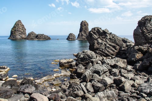 Preview: The Rocks In Front Of Aci Trezza, Sicily, Called The Cyclopean Isles