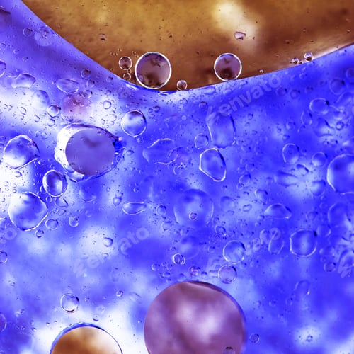 Preview: Abstract, Colorful Composition With Oil, Water And Ink