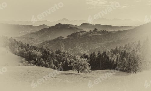 Preview: Church At The Top Of The Hill On An Early Morning
