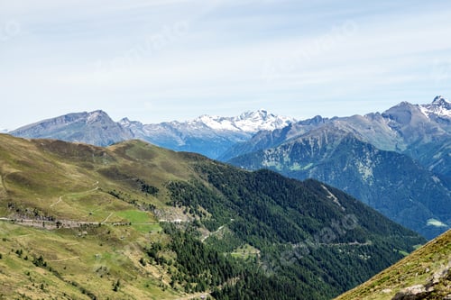 Preview: Mountain Landscape At Penser Joch In Italy
