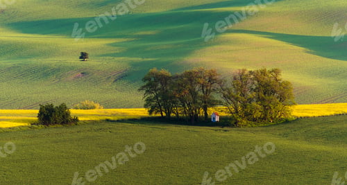 Preview: South Moravia Landscape And Farmland At Sunrise