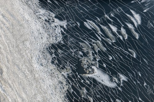 Preview: Aerial View Over The Lake In Wintertime
