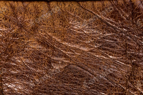 Preview: Old Vintage Genuine Soft Brown Leather Texture Background, Top Layer With Pores And Scratches