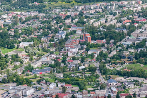 Preview: Aerial View Over The Rezekne City (Latvia)