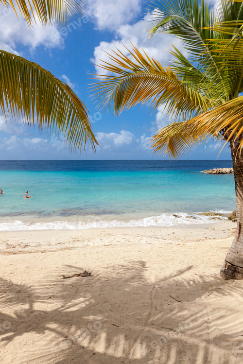 Preview: Blue Bay Beach Curacao ( Dutch Antilles) An Island In The Caribbean Ocean