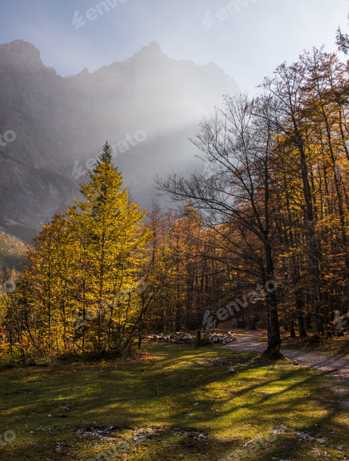 Preview: Autumn Colors In Vrata Valley In Julian Alps