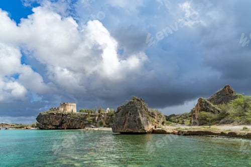 Preview: Vessels At The End Of Caracaasbaai Views Around Curacao A Caribbean Island