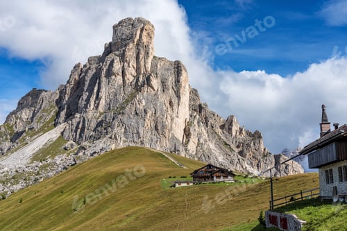Preview: Italy Dolomites Moutnain At Summer - Passo Di Giau. Dolomites Are On Unesco World Heritage List.