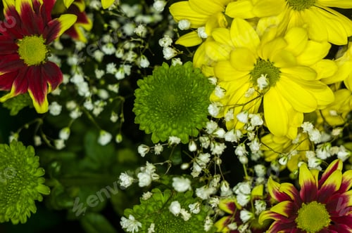 Preview: Beautiful Gift Bouquet Of Various Colorful Decorative Summer Flowers