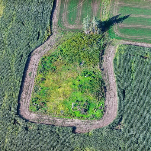 Preview: Aerial View Over The Rural Fields