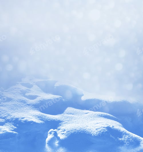 Preview: Snowy Winter Landscape with a Reflection