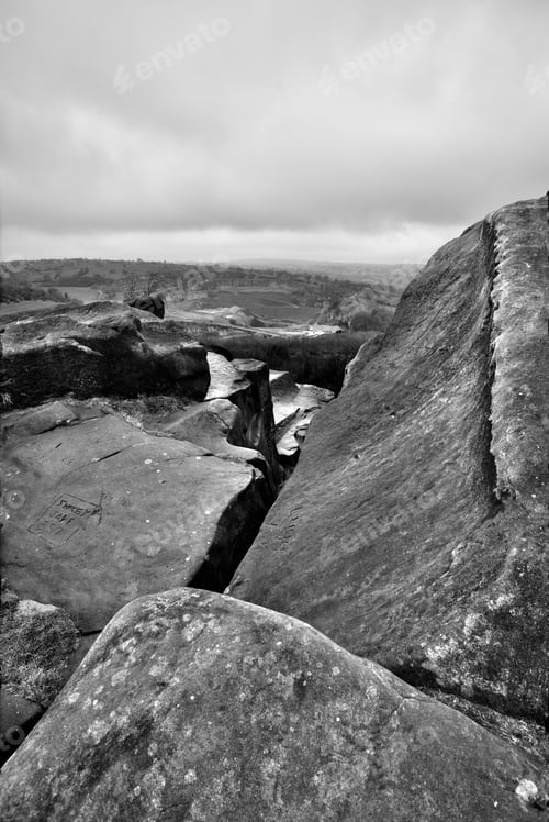 Preview: Derbyshire Monochrome View