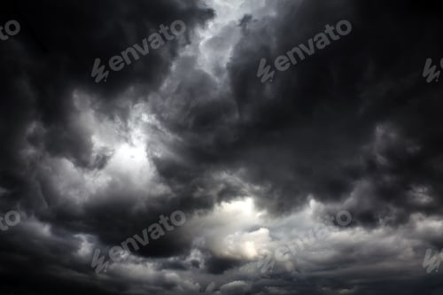 Preview: Dark And Dramatic Storm Clouds Area Background