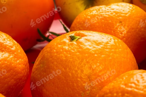 Preview: Assortment Of Exotic Fruits On Black Background