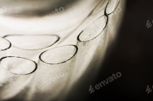 Preview: Black And White Abstract Underwater Composition With Bubbles, Tubes, Lines And Light