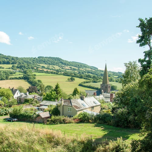 Preview: Summertime Scenery In The Village Of Grosmont On The Border Of England And Wales.