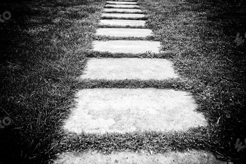 Preview: Stone Path In A Garden, Detail Of A Zen Garden, Rela...