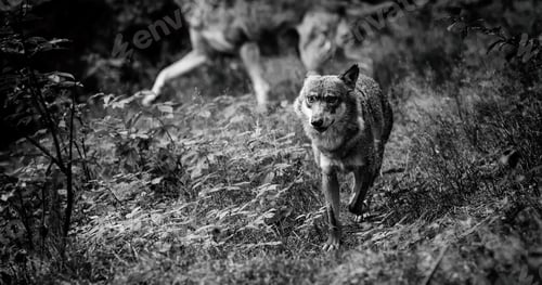 Preview: Wolves In The Bavarian Forest National Park, Bavaria, Germany