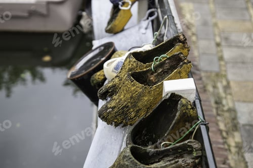Preview: Dutch Wooden Clogs, Wooden Shoe Detail