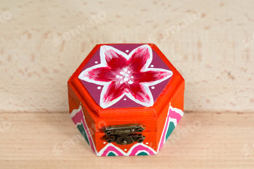 Preview: Painted, Wooden Small Boxes For Multiple Purposes