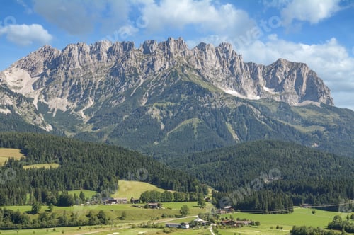 Preview: View From Ellmau To Kaisergebirge Mountain,Tirol,Austria