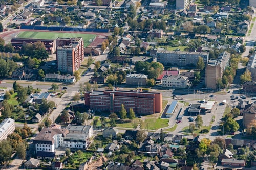 Preview: Aerial View Over The Daugavpils City (Latvia)