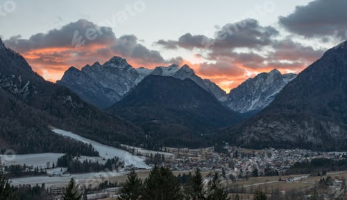 Preview: Village Mojstrana Below Julian Alps
