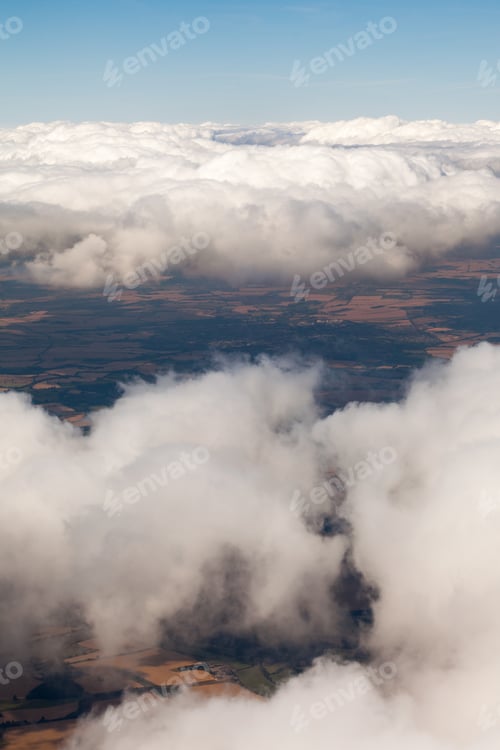 Preview: Beautiful, Dramatic Clouds And Sky Viewed From The Plane