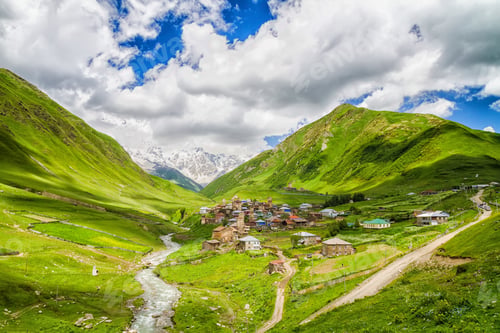 Preview: Ushguli - The Highest Inhabited Village In Europe. Caucasus, Upper Svaneti - Unesco World Heritage