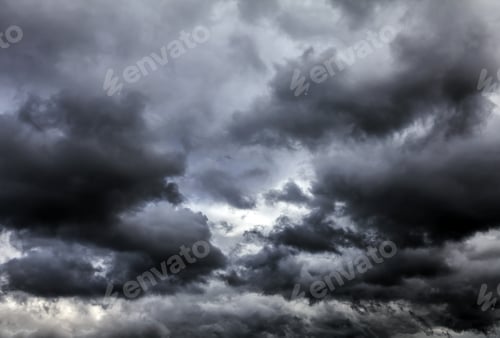 Preview: Dark And Dramatic Storm Clouds Area Background