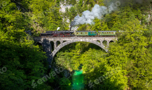 Preview: Steam / Museum Train In Vintgar Gorge In Slovenia