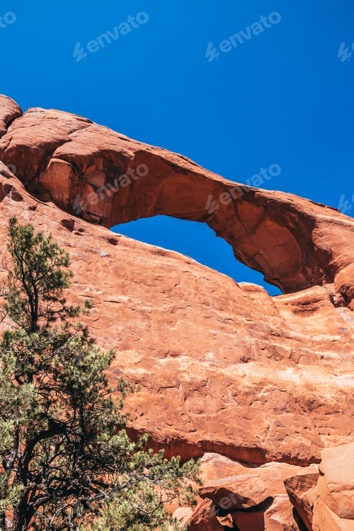 Aperçu: Natural Stone Arch. Arches National Park, Utah, Usa