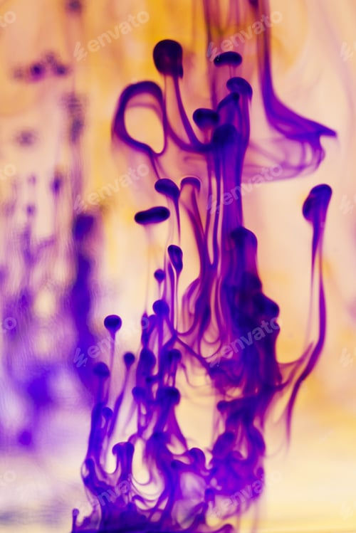 Preview: Abstract, Colorful Ink Shapes