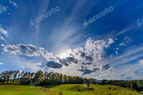 Preview: Amazing Cloudscape With Beautiful Trees, Armenia