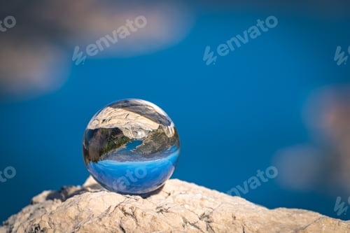 Preview: Stunning Landscape Of The Bay Of Kotor And Lovcen National Park In Montenegro Reflected In A Large