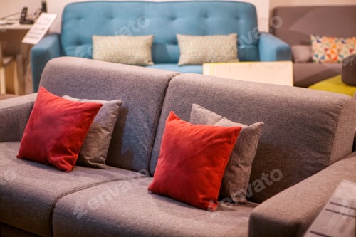 Preview: Interior Of Modern Bedroom With Comfortable Sofas