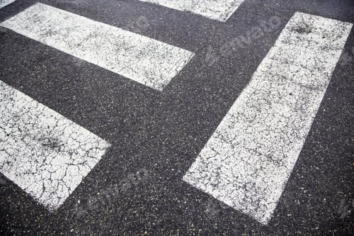 Preview: Detail Of Traffic Sign For Pedestrians In The City, Safety And Road Protection