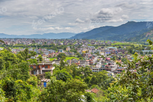 Preview: View Of The Pokhara Town, Nepal. Pokhara Is The Starting Point For Most Of The Treks In The