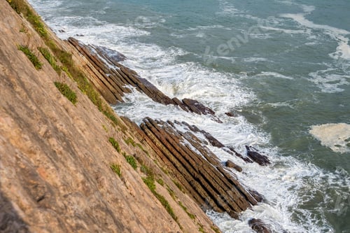 Preview: The Acantilado Flysch In Zumaia (Basque Country). Flysch Is A Sequence Of Sedimentary Rock Layers