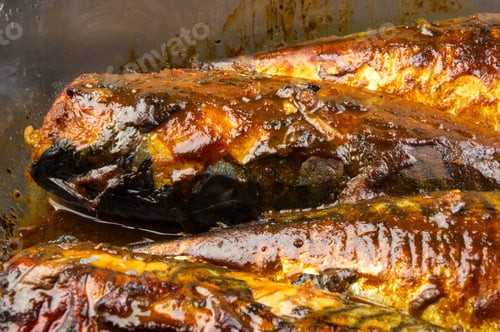 Preview: Mackerel In Marinade, Baked In A Glass Container