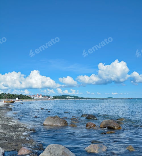 Preview: Beach Of Binz On Ruegen,Baltic Sea,Mecklenburg Western Pomerania,Germany