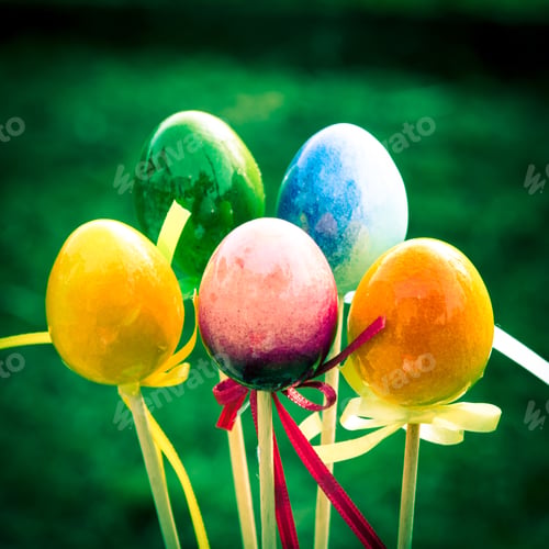 Preview: Colorful Easter Eggs Decoration Image