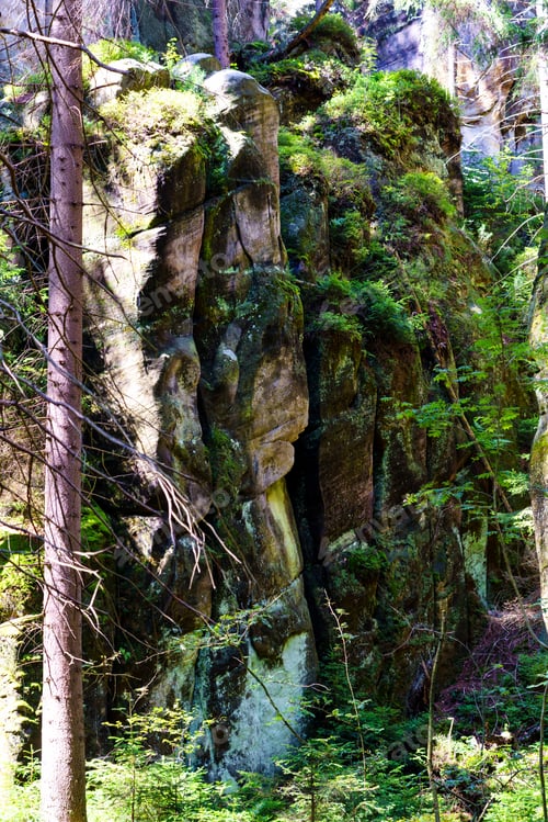 Preview: Adrspach Teplice National Park. Rock Town Of Sandstone Rock Peaks And Formations In Czech Republic