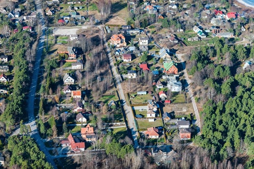 Preview: Aerial View Over The Village Ragaciems (Latvia)