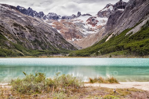 Preview: Spectacular Scenic Laguna Esmeralda, Ushuaia, Tierra Del Fuego, Patagonia, Argentina, South America
