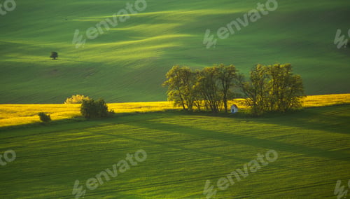 Preview: South Moravia Landscape And Farmland At Sunrise